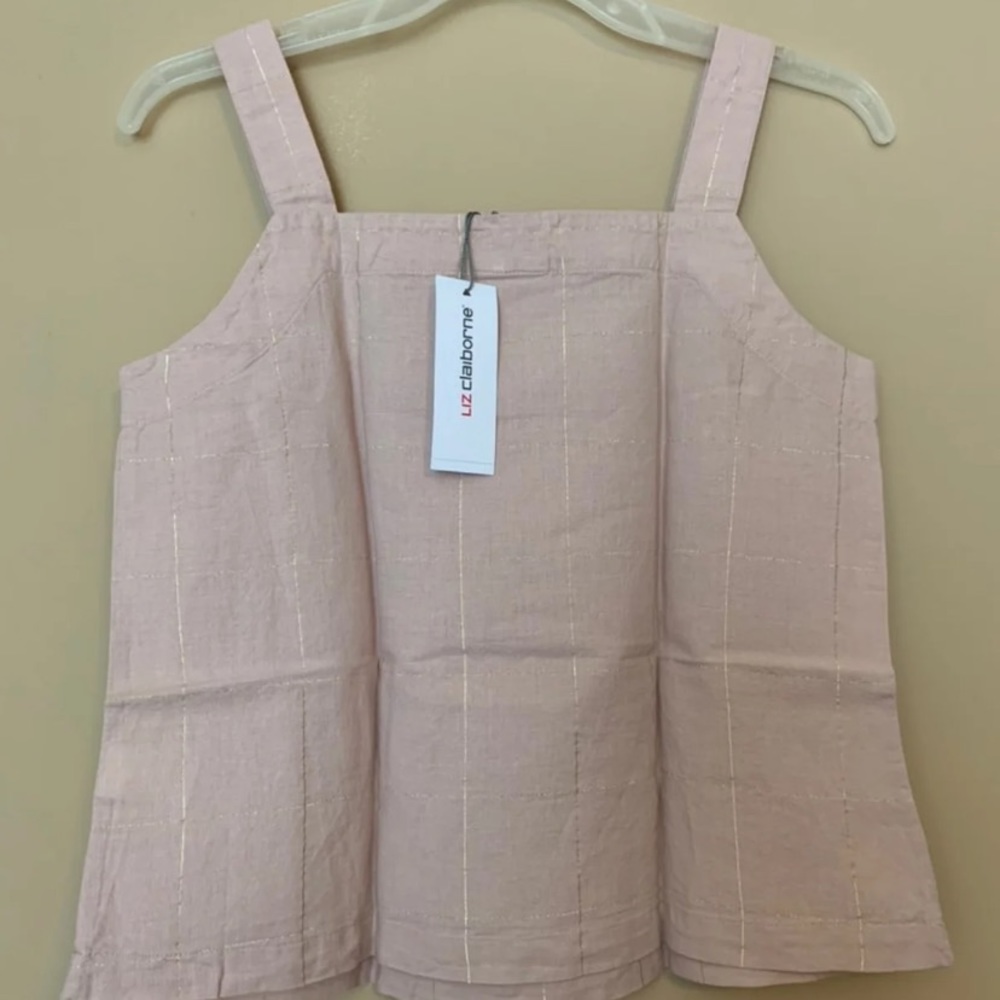 Rose Quartz Plaid Sleeveless Top